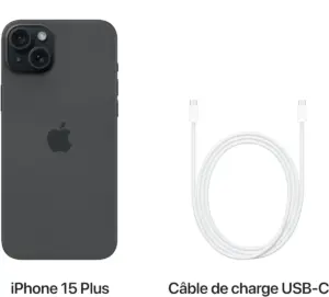 iPhone 15 Plus - contenu de la boite
