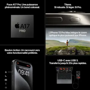 iPhone 15 Pro - fonctionnalités et détails
