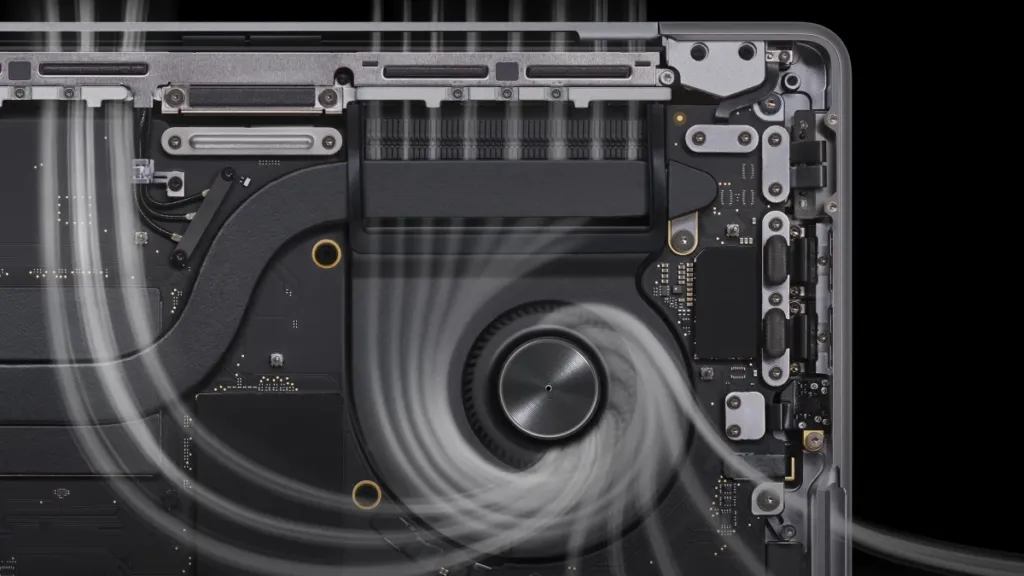 Apple MacBook Pro M3 - ventilation