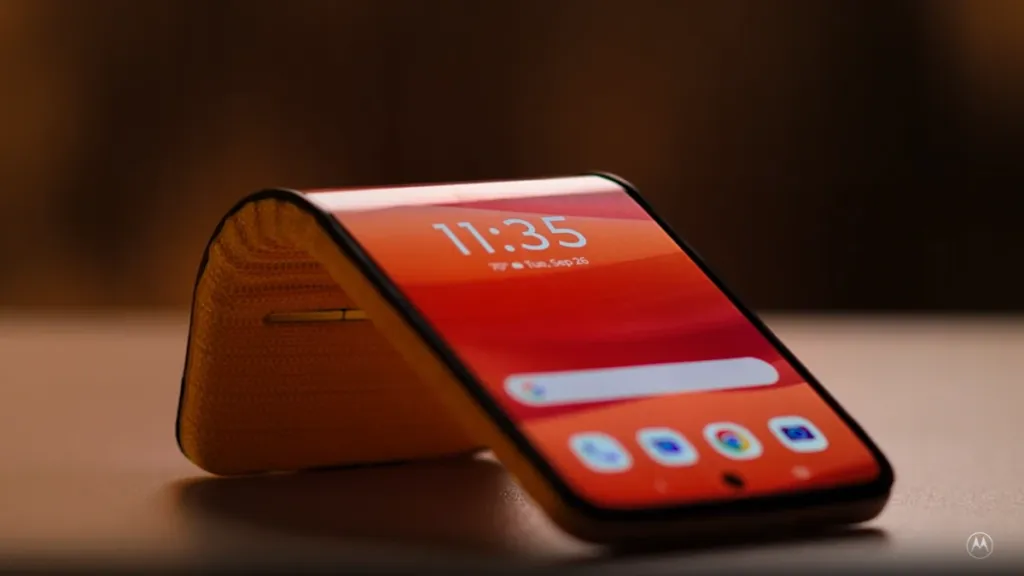 Le téléphone flexible Motorola profite de la technologie pOLED