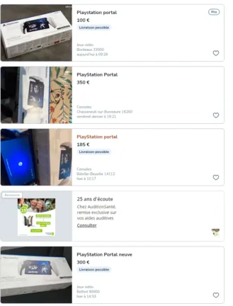 PlayStation Portal rupture de stock - disponibilité sur Le Bon Coin