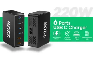 6 Port USB - Chargeur rapide USB 220W