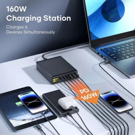 bon plan chargeur USB rapide de 160W de Ganquick