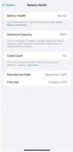 Durée de vie de la batterie de l’iPhone 15 avec iOS 17.4