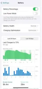 Durée de vie de la batterie de l’iPhone 15 – iOS 17.4