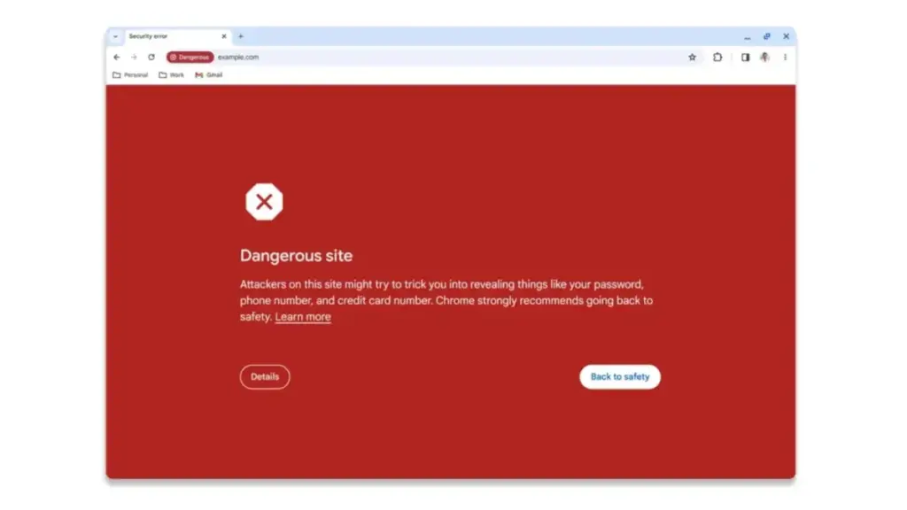 Google Chrome safe browsing - PC