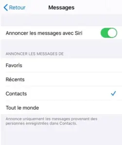 nouveautés iOS 17.4 messagerie avec Siri