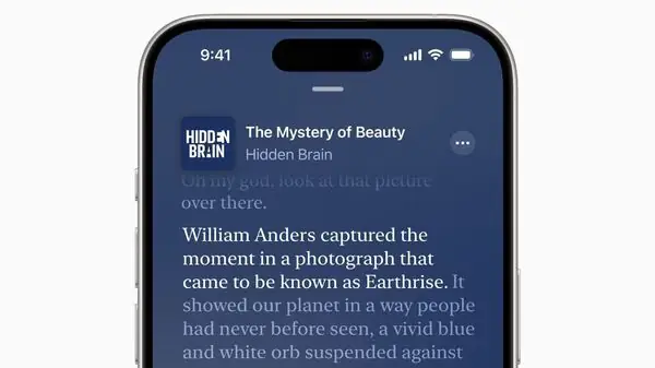nouveautés iOS 17.4 – Transcriptions de Podcasts
