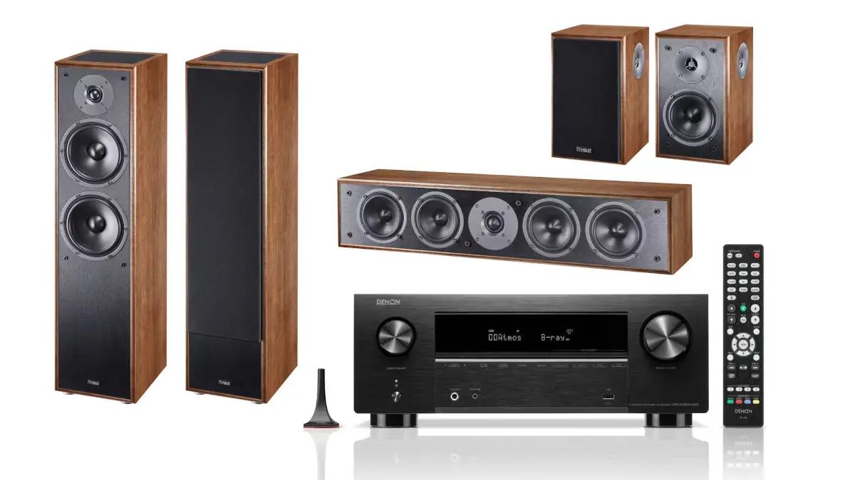 Bon Plan Pack Home Cinéma Ampli Denon, 5 enceintes Magnat