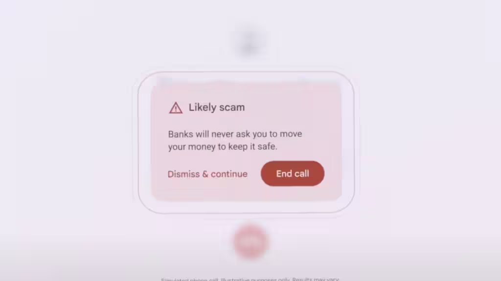 La détection par l'IA de tentatives frauduleuses arrive sur Android