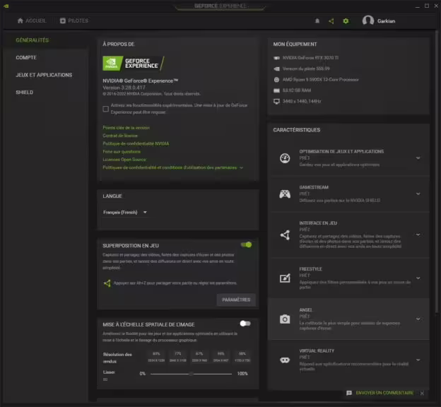 GeForce Expérience – Superposition en jeu