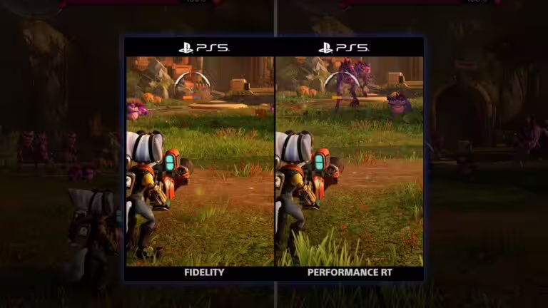 PS5 Pro comparaison mode Fidelity vs Performance