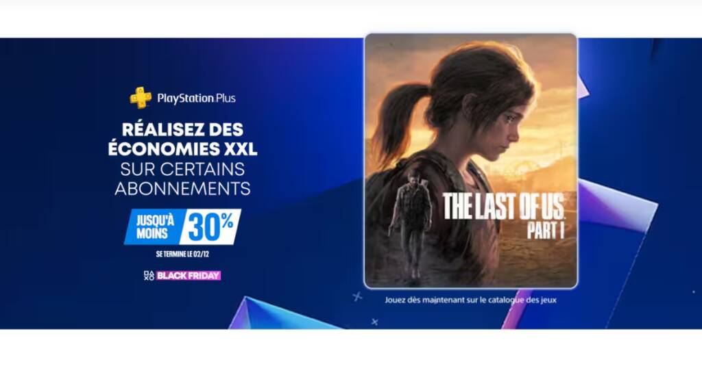 Black Friday abonnement PS Plus jusqu’a 30 pourcents de réduction