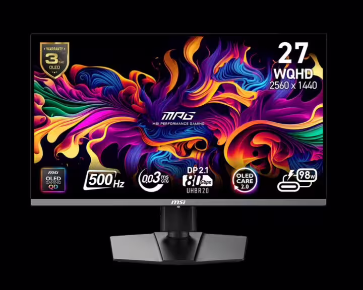 MSI 272QR écran OLED 500Hz