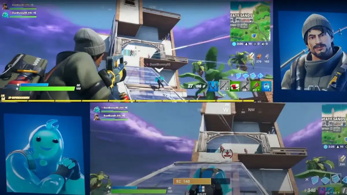 Comment jouer en écran partagé sur Fortnite