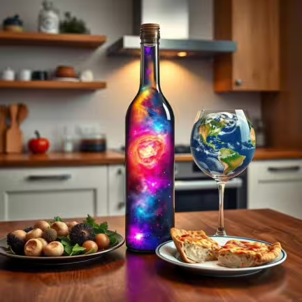 Flux IA génération image exemple bouteille