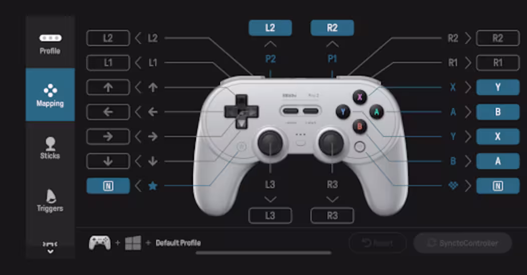 La Ultimate 2 bénéficie du logiciel 8BitDo Ultimate unifié