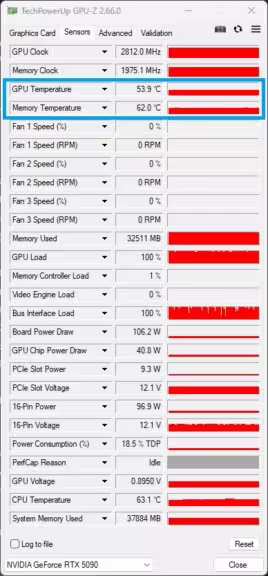 Undervolt RTX 5090 tache intensive moins de 60 degré