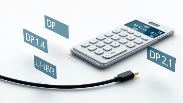 Calculateur de bande passante DisplayPort