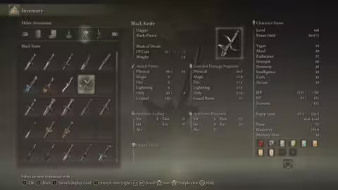 Elden Ring armes et type de dégâts 0