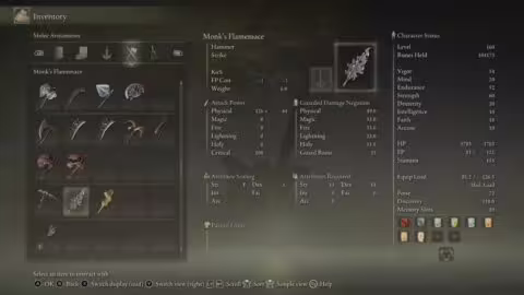 Elden Ring armes et type de dégâts 12