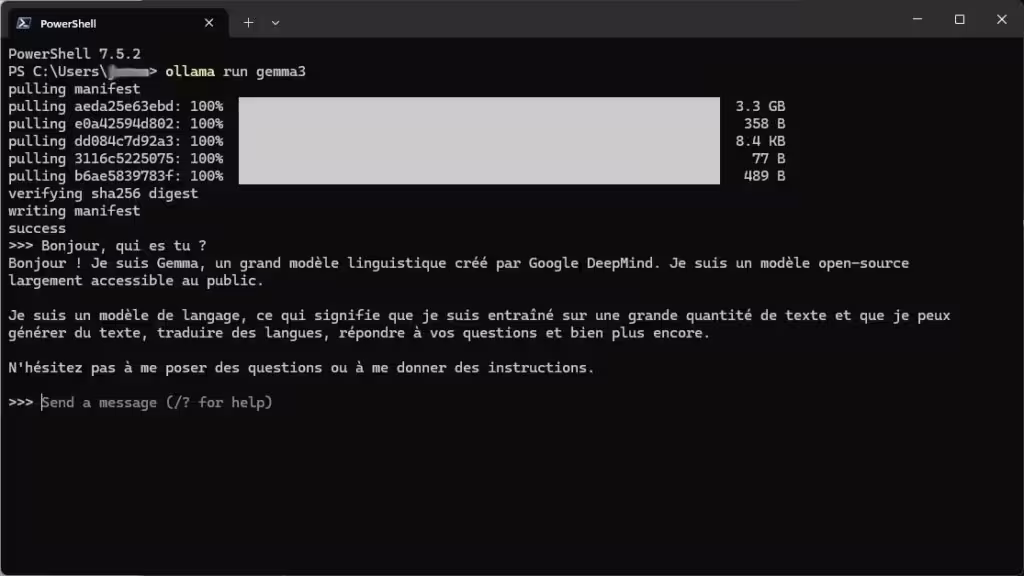 Utiliser simplement Ollama et executer un LLM