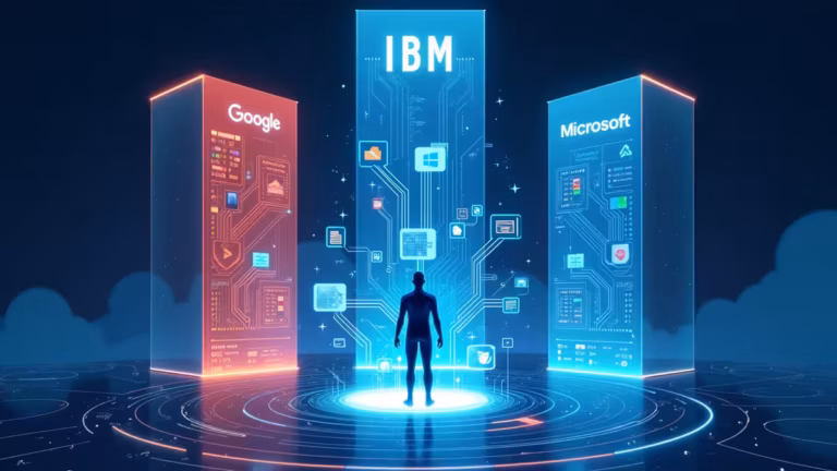 agent IA vision IBM Google Microsoft
