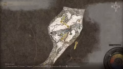 Elden Ring guide des ruines de lObservatoire Céleste carte