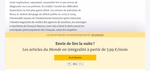 PayWall Le Monde