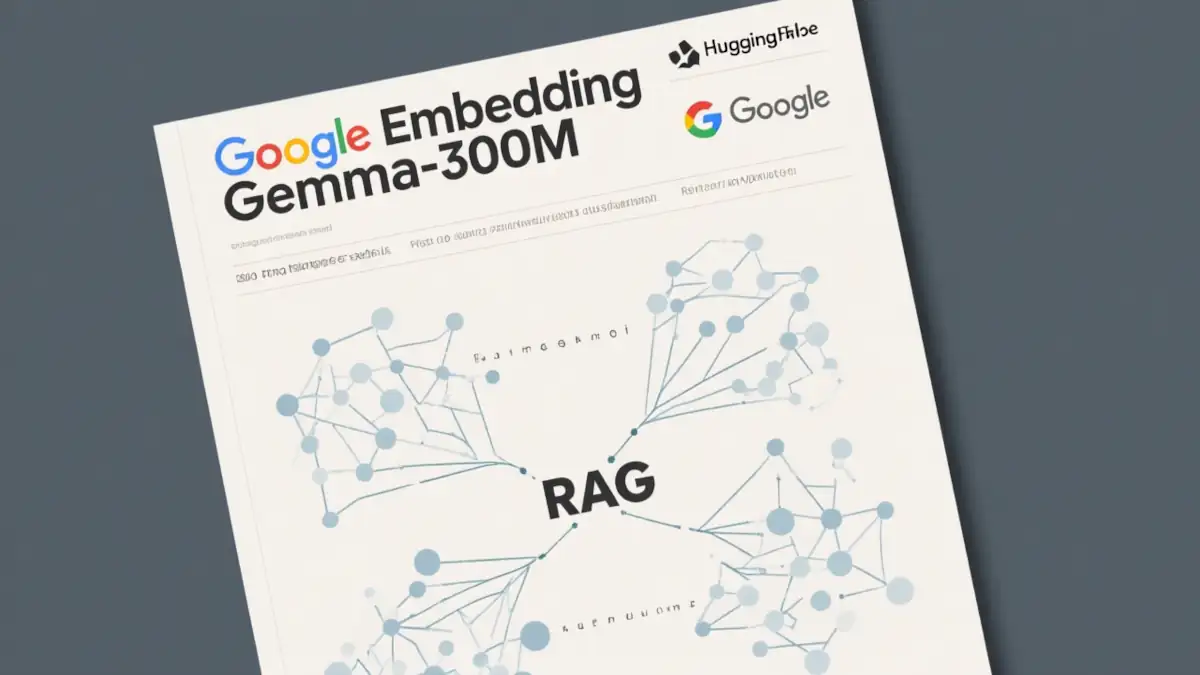Google EmbeddingGemma-300M un modèle dembedding IA optimisé pour la classification le clustering et le RAG