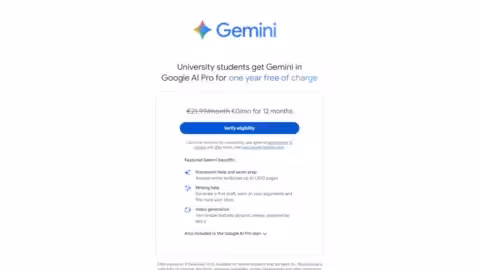 Google offre 1 an de Gemini AI Pro