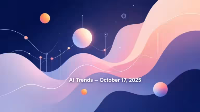Tendances IA du 17 octobre 2025