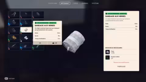Arc Raiders compétence fabrication en cours de partie