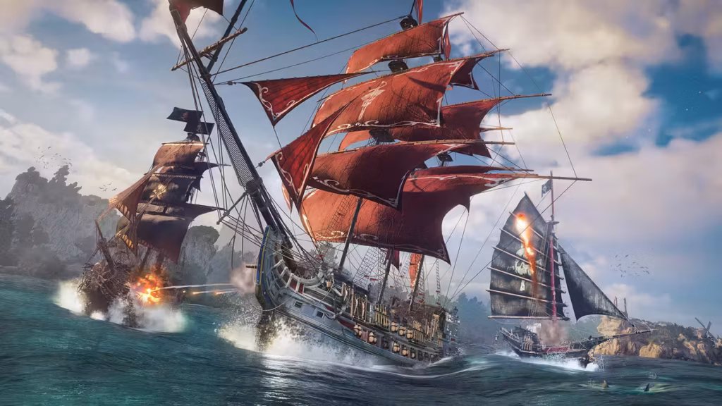 Skull and bones trois navires