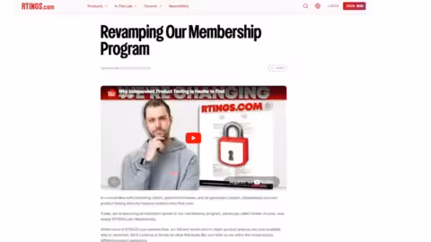 analyse du pivot de RTINGS